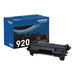 Brother TN920 standard-yield black toner cartridge with genuine retail box