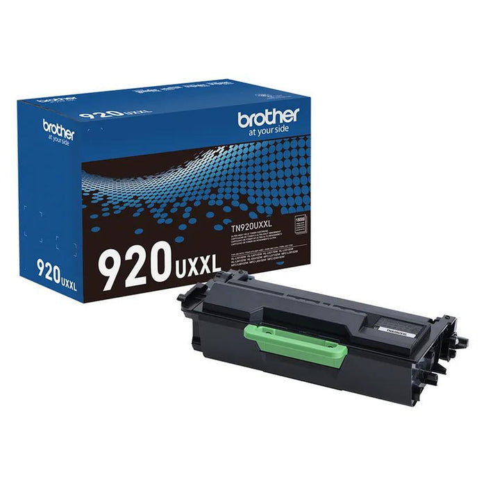 Brother TN920UXXL ultra high-yield black toner cartridge with genuine retail box