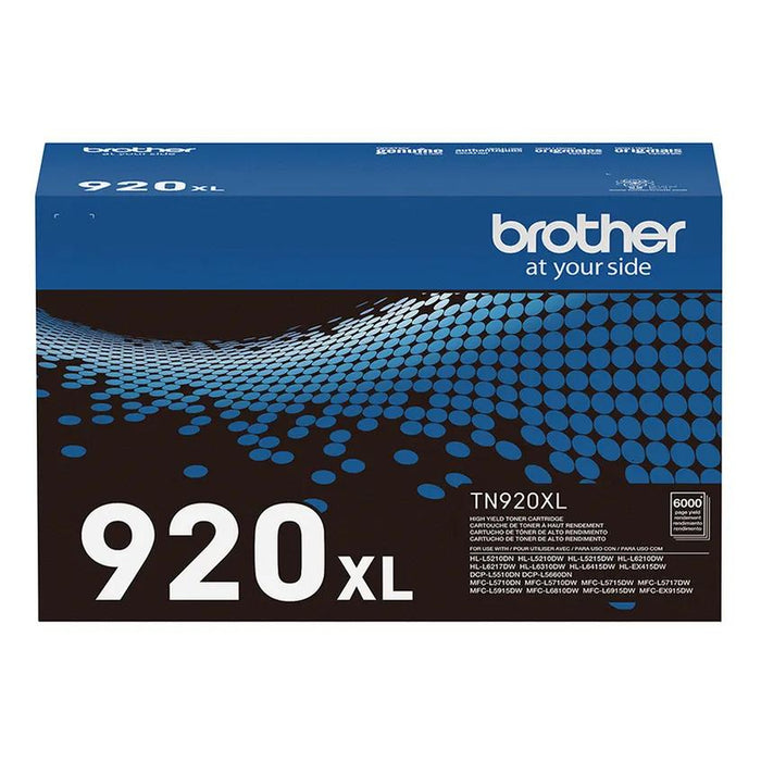 Brother TN920XL high-yield black toner cartridge genuine retail box