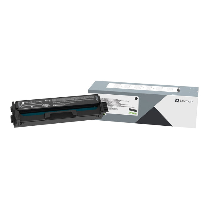 Lexmark C330H10 black high-yield toner cartridge and retail box