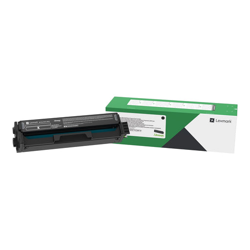 Lexmark C331HK0 black high-yield Return Program toner cartridge and retail box