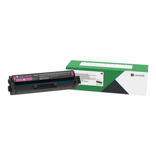 Lexmark C331HM0 magenta high-yield Return Program toner cartridge and retail box
