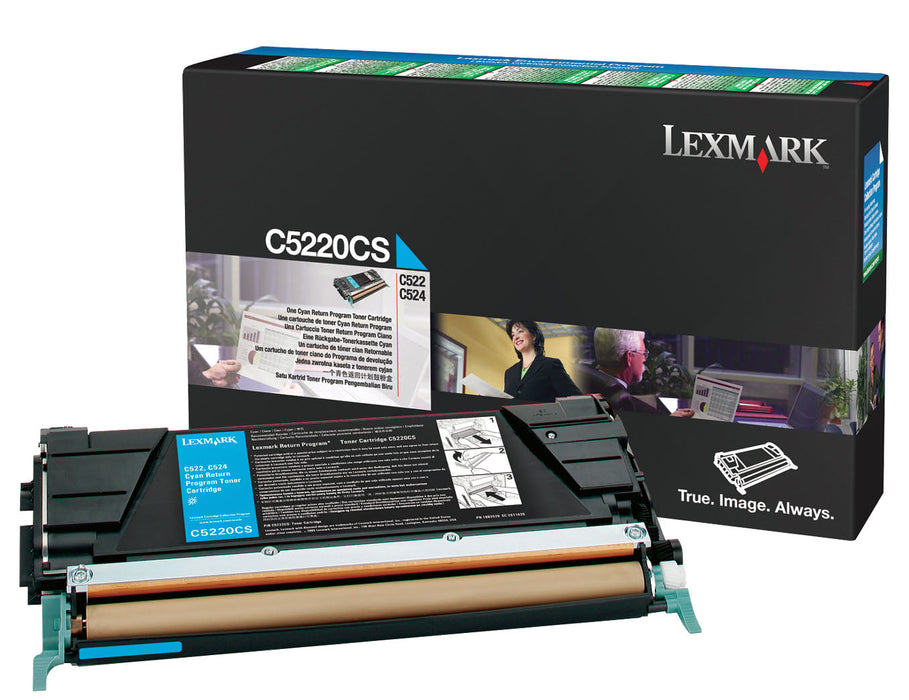 Lexmark C5220CS Cyan Return Program Toner Cartridge