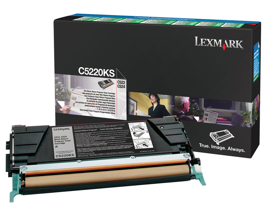 Lexmark C5220KS Black Return Program Toner Cartridge