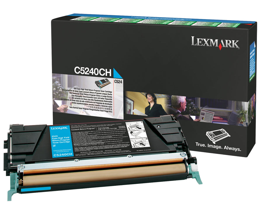 Lexmark C5240CH Cyan High Yield Return Program Toner Cartridge