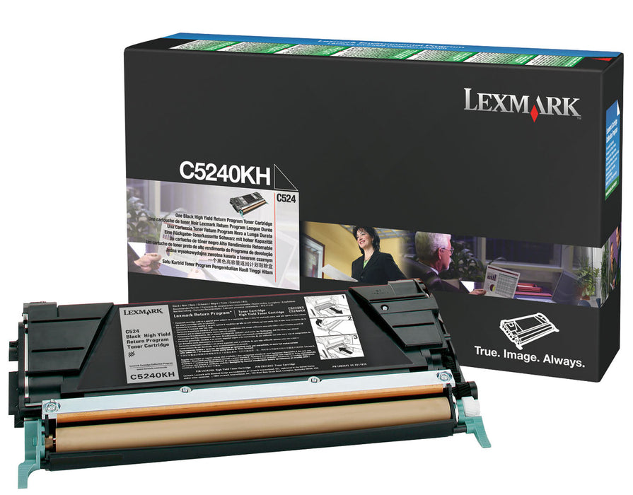 Lexmark C5240KH Black High Yield Return Program Toner Cartridge