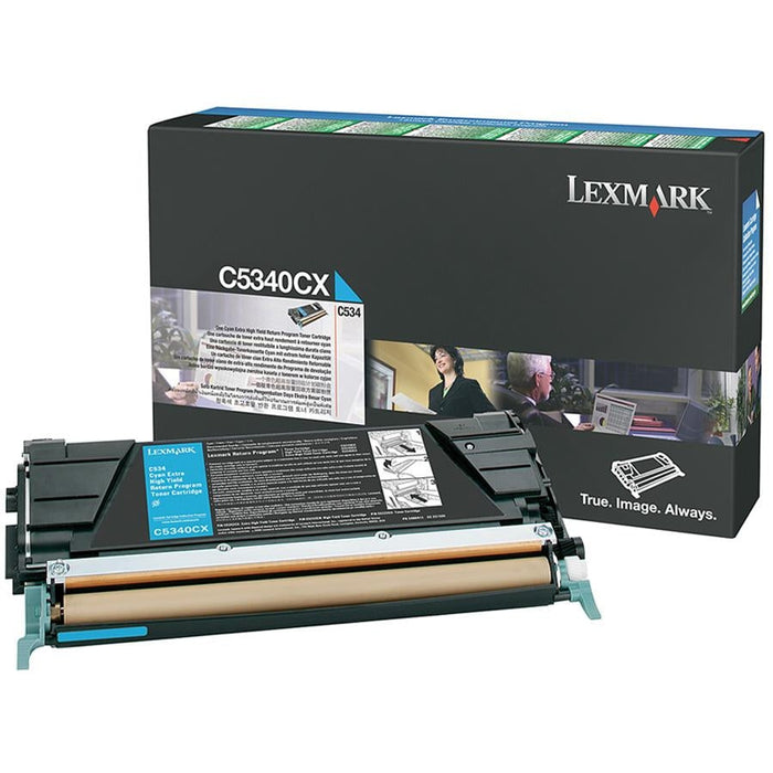 Lexmark C5340CX Cyan Extra High Yield Return Program Toner Cartridge