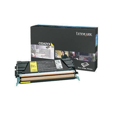Lexmark C5342YX Yellow Extra High Yield Toner Cartridge