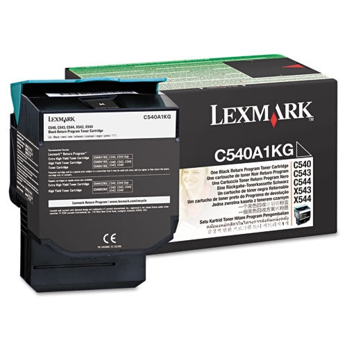 Lexmark C540A1KG Black Return Program Toner Cartridge