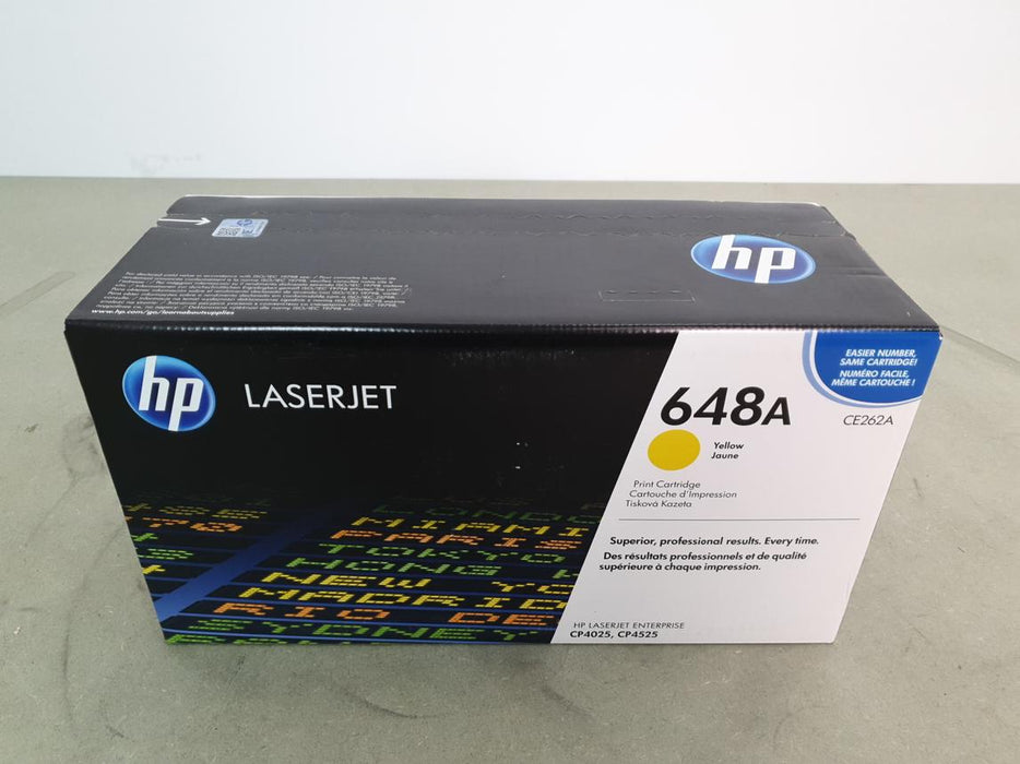 HP 648A CE262A Yellow Standard Yield Original LaserJet Toner Cartridge