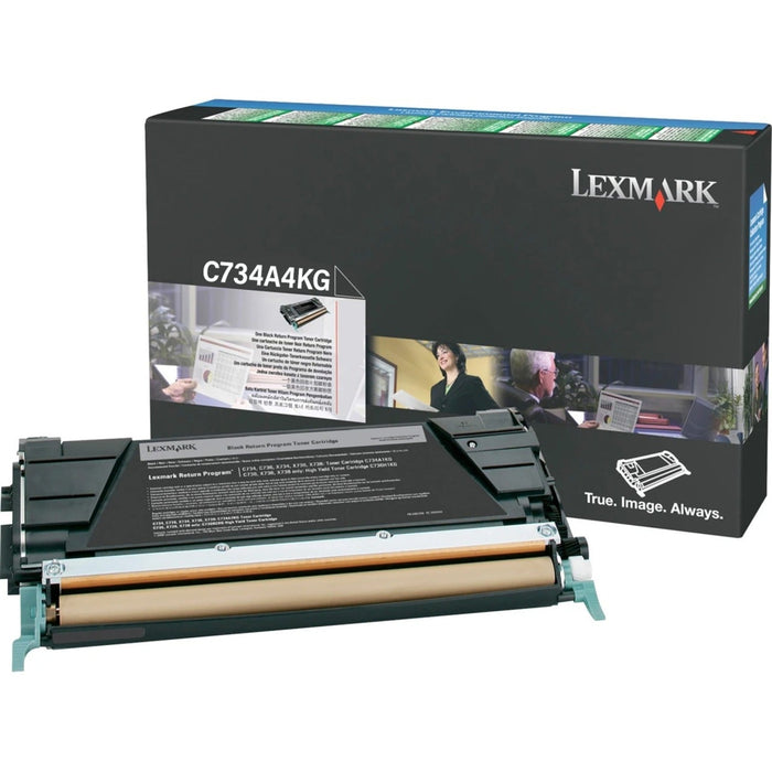 Lexmark C734A4KG Black Return Program Toner Cartridge
