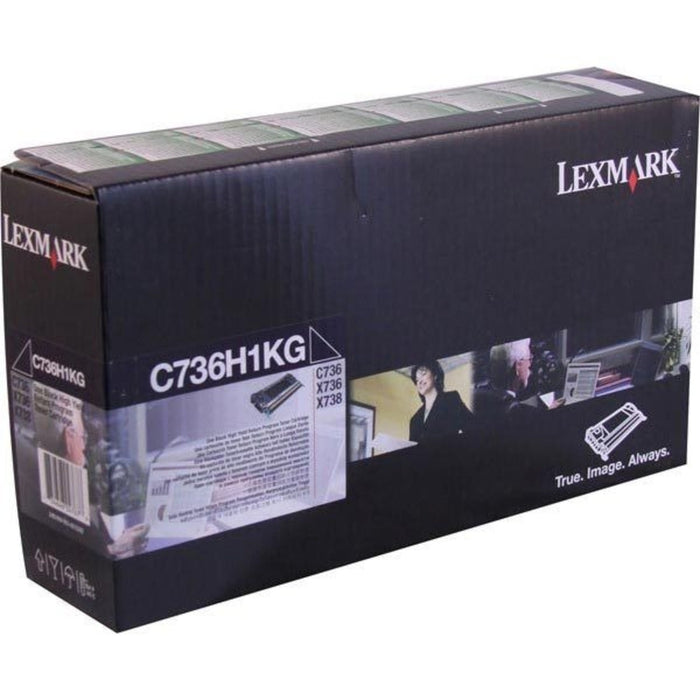 Lexmark C736H1KG Black High Yield Return Program Toner Cartridge