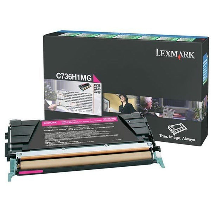 Lexmark C736H1MG Magenta High Yield Return Program Toner Cartridge