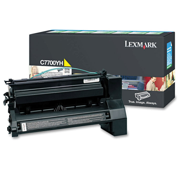Lexmark C7700YH Yellow High Yield Toner Cartridge