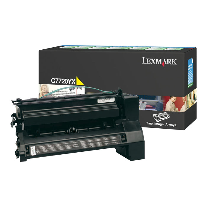 Lexmark C7720YX Yellow Extra High Yield Return Program Toner Cartridge