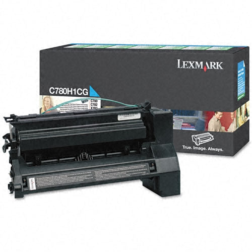 Lexmark C780H1CG Cyan High Yield Return Program Toner Cartridge