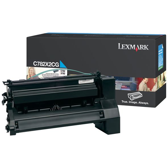 Lexmark C782X2CG Cyan Extra High Yield Toner Cartridge