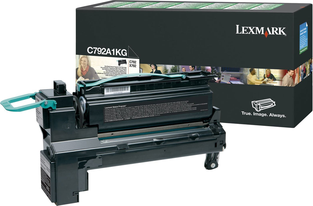 Lexmark C792A1KG Black Return Program Toner Cartridge