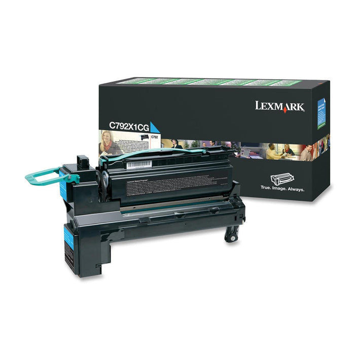 Lexmark C792X1CG Cyan Extra High Yield Toner Cartridge