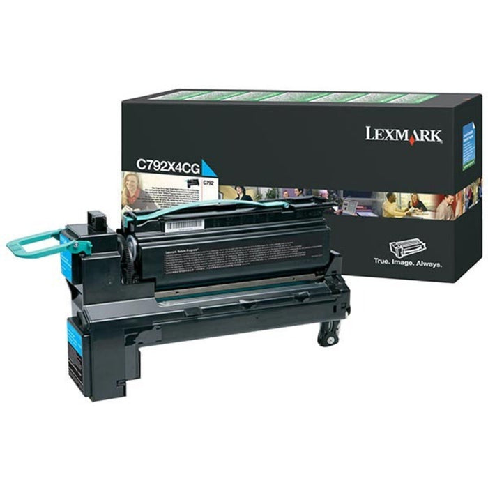 Lexmark C792X4CG Cyan High Yield Toner Cartridge