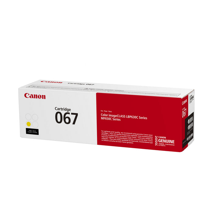 Canon 067 5099C001 Yellow Standard Yield Original Toner Cartridge - 1,250 Pages — additional product view