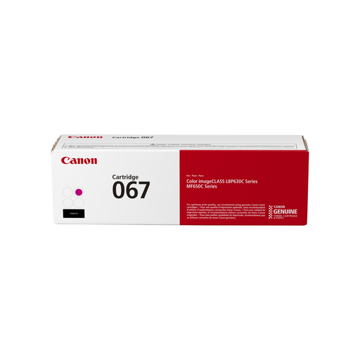 Canon 067 5100C001 magenta toner cartridge retail box