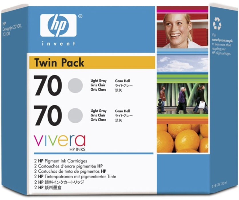 HP CB342A Light Gray Ink Cartridge Dual Pack