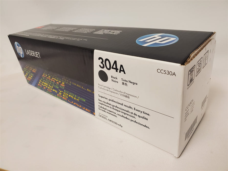 HP 304A CC530A Black Standard Yield Original LaserJet Toner Cartridge – 3,500 Pages