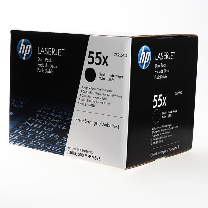 HP CE255XD Black High Yield Toner Cartridge
