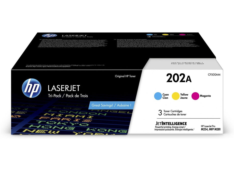 HP CF500AM Cyan / Magenta / Yellow Toner Cartridge