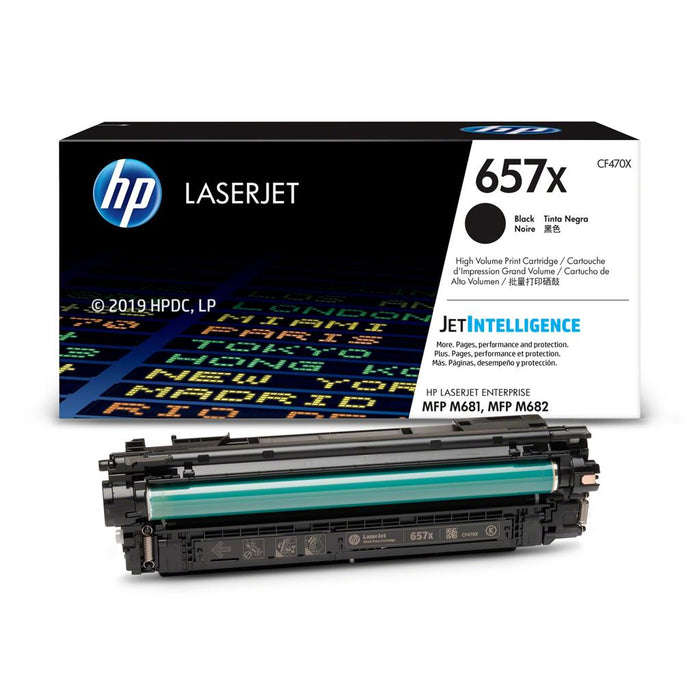 HP 657X CF470X Black High Yield Original LaserJet Toner Cartridge