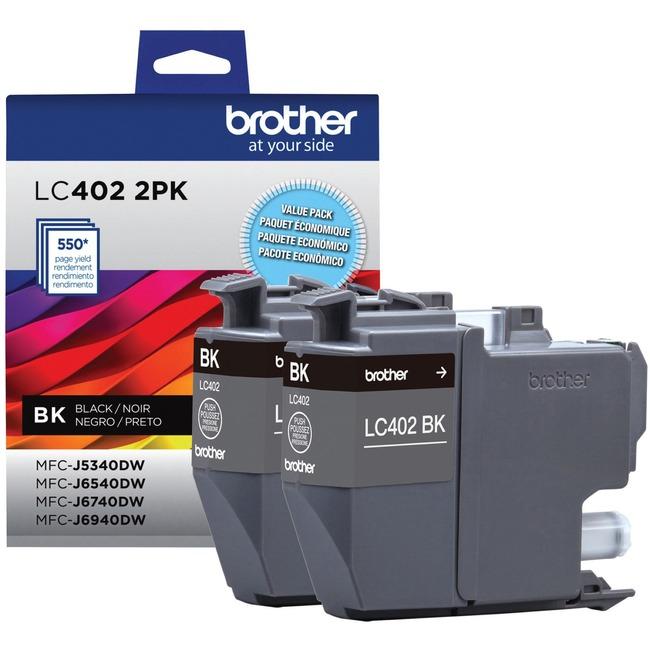 Brother LC4022PKS Black Standard-Yield INKvestment Tank Ink Cartridges 2-Pack