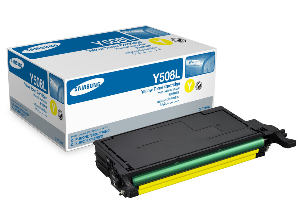 Samsung CLT-Y508L Yellow High Yield Toner Cartridge