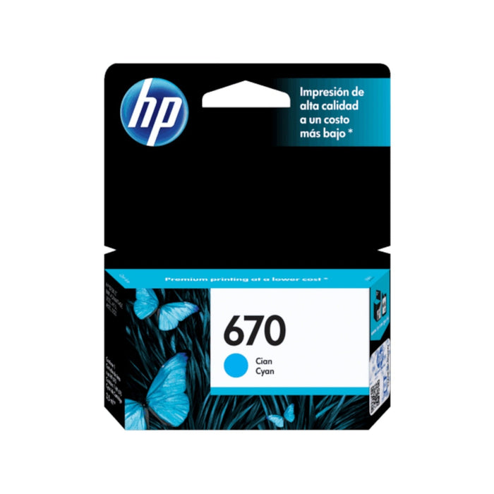 HP CZ114AL Cyan Ink Cartridge