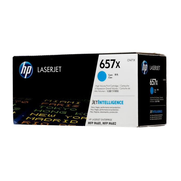 HP 657X CF471X Cyan High Yield Original LaserJet Toner Cartridge