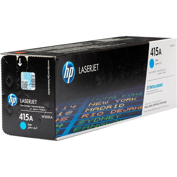 HP 415A W2031A Cyan Standard Yield Original LaserJet Toner Cartridge – 2,100 Pages