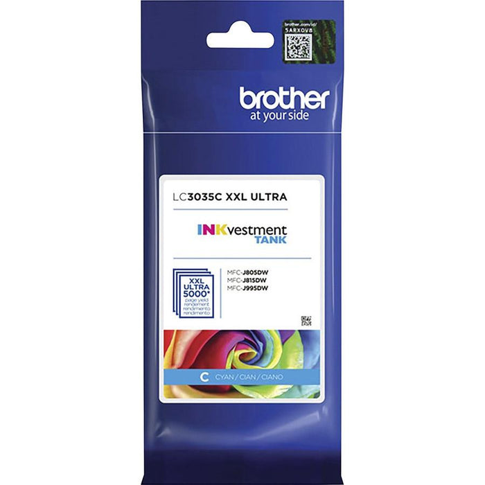 Brother LC3035C Cyan Ultra High-Yield INKvestment Tank Original Ink Cartridge