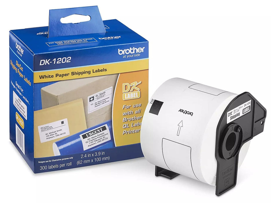 Brother DK-1202  Shipping White Paper Label