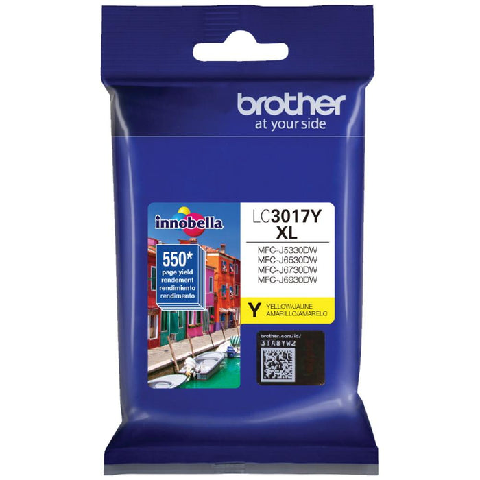 Brother LC3017Y Yellow High-Yield Original Ink Cartridge