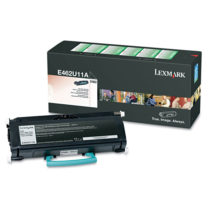 Lexmark E462U11A Black Extra High Yield Return Program Toner Cartridge