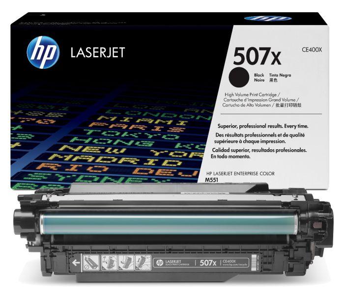 HP 507X CE400X Black High Yield Original LaserJet Toner Cartridge – 11,000 Pages