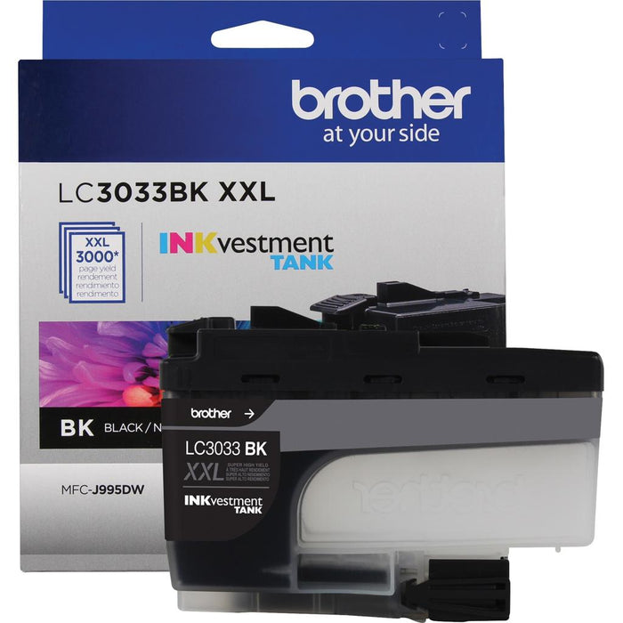 Brother LC3033BK Black Super High-Yield INKvestment Tank Original Ink Cartridge