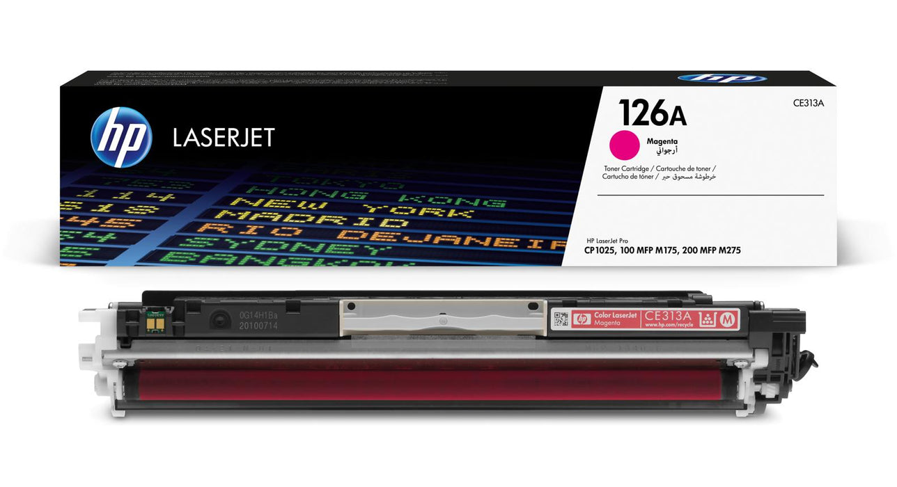 HP 126A CE313A Magenta Standard Yield Original LaserJet Toner Cartridge – 1,000 Pages