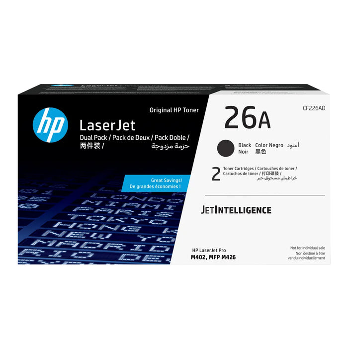 HP CF226AD black toner cartridge 2-pack