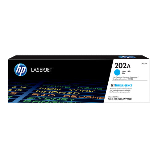 HP CF501A cyan original 202A toner cartridge