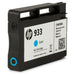 HP CN058AA 933 cyan standard-yield original ink cartridge