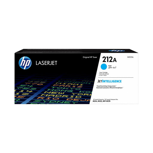 HP 212A W2121A cyan standard yield Original LaserJet toner cartridge controlled primary image