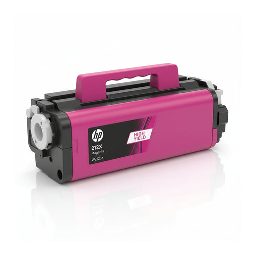 HP 212X W2123X magenta high yield Original LaserJet toner cartridge controlled secondary side view