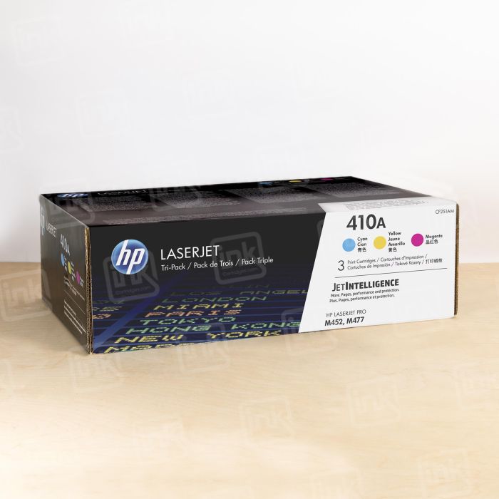HP 504A CF251AM Cyan Magenta Yellow Toner Cartridge Combo Pack