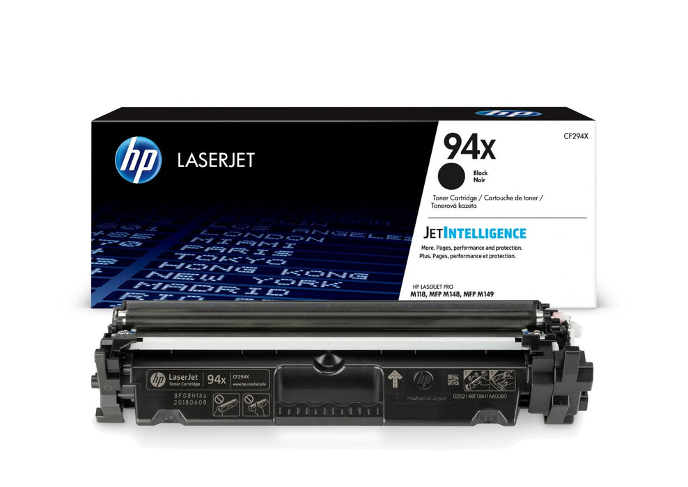 HP 94X CF294X Black High Yield Original LaserJet Toner Cartridge – 2,800 Pages